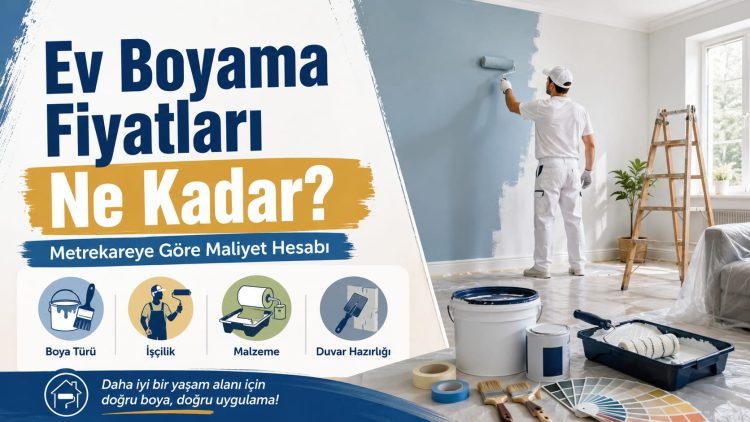 Ev Boyama Fiyatları Ne Kadar? Metrekareye Göre Maliyet Hesabı